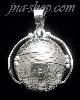 Sterling Silver Aztec Sun Calendar 6-Picture Photo Ball Locket