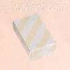 Gold/Silver Stripes Cotton Filled Gift Box 2 5/8" x 1 5/8" x 5/8