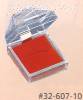 Lucite (clear acrylic) Red Velvet Ring Box 1.875" x 1.875" x 1.8