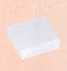 White Cotton Filled Gift Box 3 1/2" x 3 1/2" x 1"