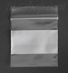 Ziplock w/White Block Reclosable Plastic Bags 100pcs 2" x 2"